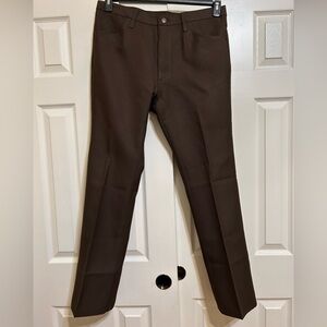 Wrangler WrancherMen's Dark Brown 36x31 Dress Pants